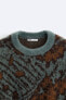 Abstract jacquard sweater