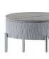 Фото #10 товара Yukino End Table, Gray High Gloss & Chrome Finish