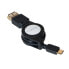 Фото #1 товара LogiLink AA0069 - 0.75 m - Micro-USB B - USB A - USB 2.0 - Male/Male - Black