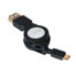 LogiLink AA0069 - 0.75 m - Micro-USB B - USB A - USB 2.0 - Male/Male - Black