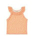 ფოტო #1 პროდუქტის Big Girls Printed Rib Top with Front Ruching