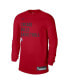 ფოტო #3 პროდუქტის Men's and Women's Red Chicago Bulls 2023/24 Legend On-Court Practice Long Sleeve T-shirt