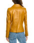 Фото #2 товара Lafayette 148 New York Kimbry Leather Jacket Women's 0