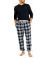 ფოტო #2 პროდუქტის Men's 2pk Flannel Jogger Pajama Pants