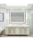 Фото #3 товара Зеркало LED Simplie Fun 40X32 дюйма для ванной комнаты с высокой яркостью, диммером и сенсорным выключателем