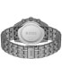 ფოტო #3 პროდუქტის Men's Skytraveller Quartz Fashion Chrono Ionic Plated Gray Steel Watch 44mm