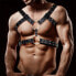 Фото #1 товара Кожаный комплект для укрепления груди INTOYOU BDSM LINE Aurum Male Bondage Нarnessed Vegan Leather