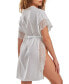 Sherry Lace Trimmed Robe with Double Side Slits Lingerie