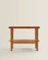 Acacia wood bench