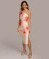 Women's Printed One-Shoulder Midi Dress