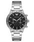 Фото #1 товара Men's Chronograph Stainless Steel Bracelet Watch 43mm