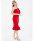 Фото #2 товара Women's Scuba Frill One Shoulder Dress