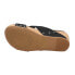 Corkys Bonny Glitter Wedge Womens Black Casual Sandals 41-0345-BKSI