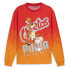 Puma Hoops Graphic Crew Neck Long Sleeve T-Shirt X Cheetah Mens Orange, Red Casu