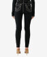 Women's Halle Super T Exposed Button Skinny Jeans