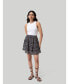 Фото #2 товара Women's Drawstring Short Skirt