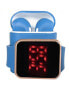 ფოტო #1 პროდუქტის Unisex LED Touch Watch and Wireless Headphones with Portable Charging Case Set