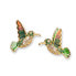 Original gold-plated earrings Hummingbirds 23173G