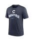 Фото #3 товара Men's Heather Chicago Cubs City Connect Tri-Blend T-Shirt