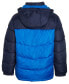 Фото #2 товара Toddler & Little Boys Colorblocked Fleece-Lined Full-Zip Hooded Puffer Jacket