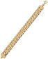 ფოტო #3 პროდუქტის Wide Fancy Link Chain Bracelet in 14k Gold