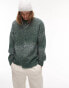 Фото #8 товара Topman step hem ombre crew jumper in green