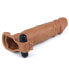 Penis Sleeve with Vibration Add 2 Pleasure X-Tender Brown