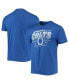 Фото #2 товара Men's Royal Indianapolis Colts Throwback T-shirt