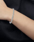 ფოტო #2 პროდუქტის Double Row Twisted Heart Link Bracelet in 14k Gold