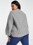 Фото #3 товара ASOS DESIGN Curve chunky stitch cardigan in grey