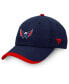 Фото #1 товара Men's Navy Washington Capitals Authentic Pro Rink Pinnacle Adjustable Hat