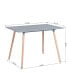 Фото #6 товара 47.2"L X 31.5"W Rectangular Dining Table Grey