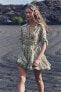 Фото #8 товара Короткое платье с принтом — zw collection ZARA