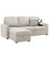 Фото #1 товара Newton 82" Polyester Storage Sectional Sofa Bed