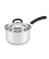 Фото #1 товара Saucepan Sauce Pot with Lid 3 Quart Stainless Steel, Stay Cool Handle, silver