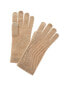 Фото #1 товара Перчатки технологичные из кашемира Phenix Traveling Rib Cashmere для женщин коричневые