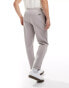 Фото #2 товара Threadbare cotton twill pull on trousers in stone