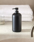 Black resin bathroom soap dispenser