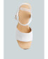 Фото #3 товара Sawor Leather High Block Sandals In White