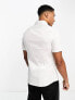 Фото #4 товара ASOS DESIGN Premium slim fit sateen shirt in white