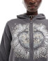 Фото #8 товара Reclaimed Vintage shrunken hoodie with graphic in acid wash