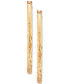 ფოტო #2 პროდუქტის Round Tube Hoop Earrings in 10k Gold, 1 1/5 inch