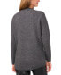 ფოტო #2 პროდუქტის Women's Mock-Neck High-Low Sweater