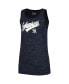 Women's Navy New York Yankees Space-Dye Active Tank Top