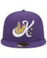 ფოტო #2 პროდუქტის Men's Purple Charlotte Knights Theme Nights Uptown 59FIFTY Fitted Hat