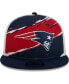 Фото #2 товара Men's Navy New England Patriots Tear Trucker 9FIFTY Snapback Hat