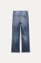 Mid-rise flared cropped trf jeans