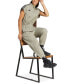Фото #5 товара Women's Cotton Relaxed Tiro 3-Stripe Jumpsuit