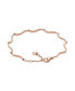 ფოტო #2 პროდუქტის Women's Essential Waves Rose Gold-Tone Stainless Steel Chain Bracelet