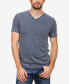 Фото #1 товара Men's Burnout V-Neck Short Sleeve T-Shirt